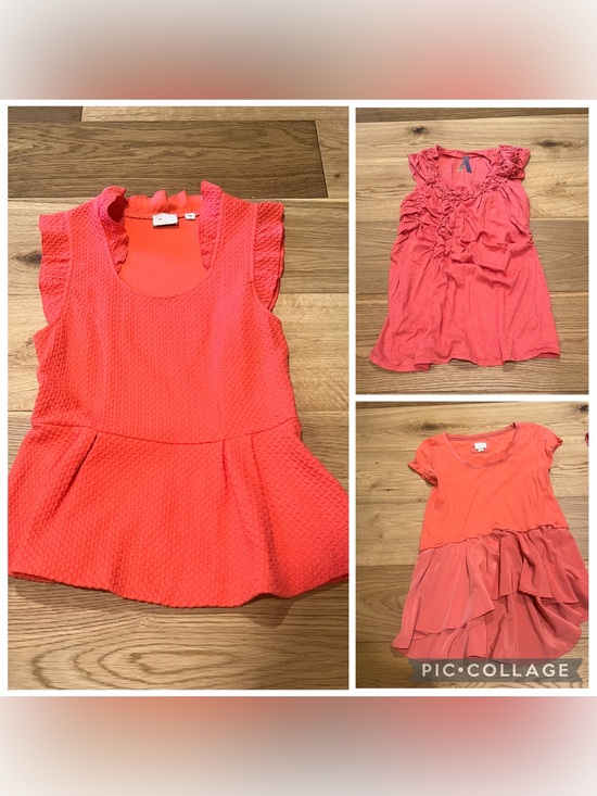 Anthropologie Tops - Anthropologie Bundle of Coral Tops
